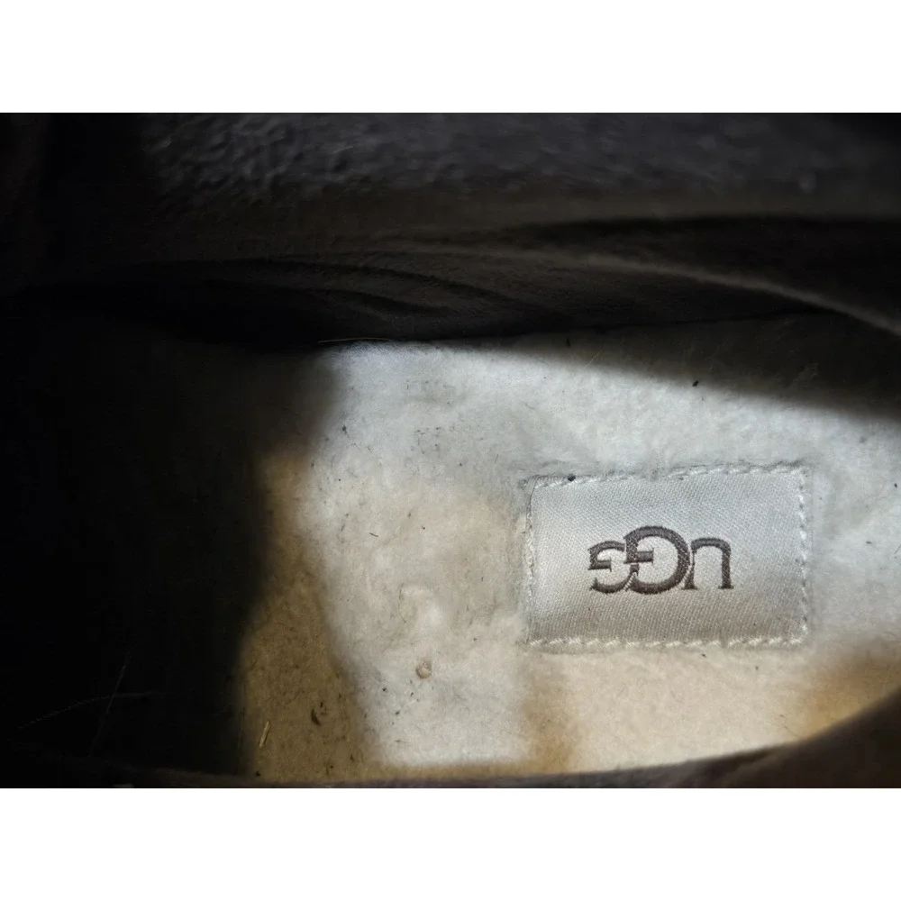 Ugg Gaston Mid Waterproof Duck Boots Mens Size 9 Chestnut LaceUp Work Hunt